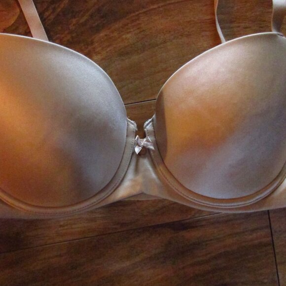 SPANX Beige Bra-La-Mode Padded Balconette Underwire Bra Size 38C - Picture 2 of 5